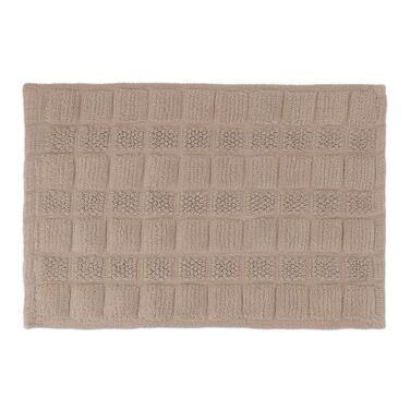 Relaxdays Badematte aus Baumwolle 60x40 cm