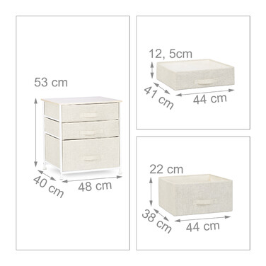 Relaxdays Regalsystem verschiedene Varianten beige
