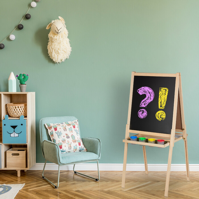 Relaxdays 2 in 1 Kindertafel mit Zubehör