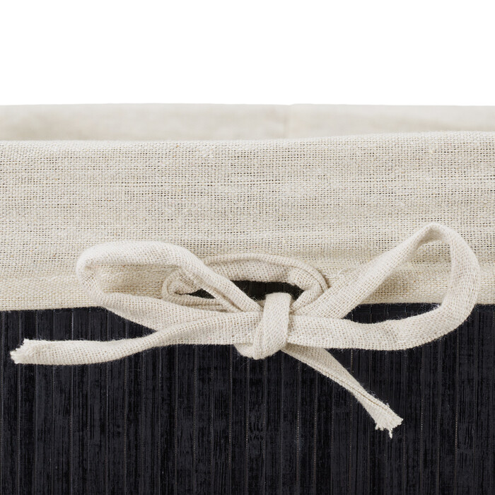 Relaxdays Aufbewahrungskorb 3er Set aus Bambus