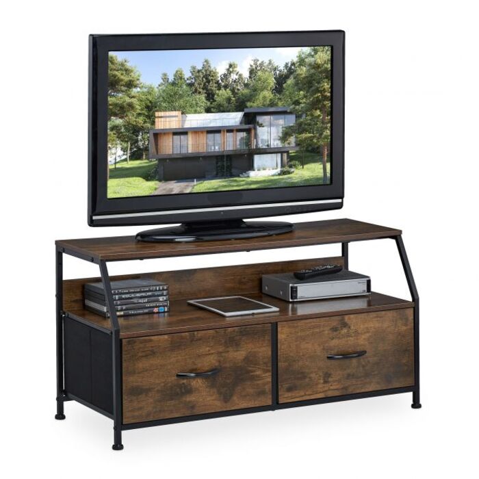 Relaxdays TV Board im Industrial Style