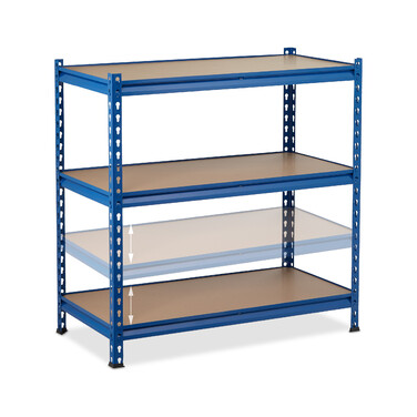 Relaxdays Schwerlastregal 1325 kg blau