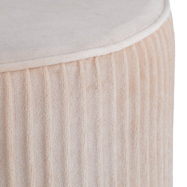 Relaxdays Samt Hocker mit Metallbeinen