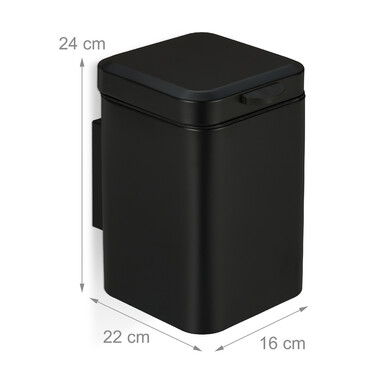 Relaxdays Wand Kosmetikeimer 3 Liter