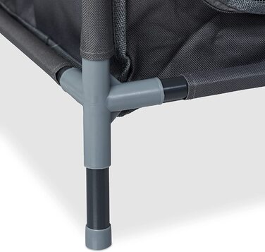Relaxdays Campingschrank mit 2 Ablagen, HBT: 87x47,5x47,5 cm, Campingregal mit Tischaufsatz, Stauraum im Vorzelt, grau