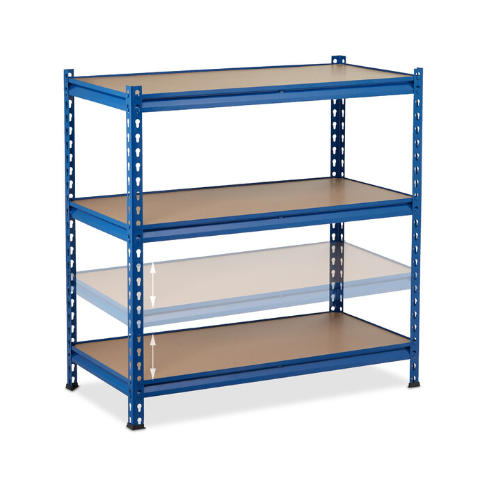 Relaxdays Schwerlastregal 1325 kg blau