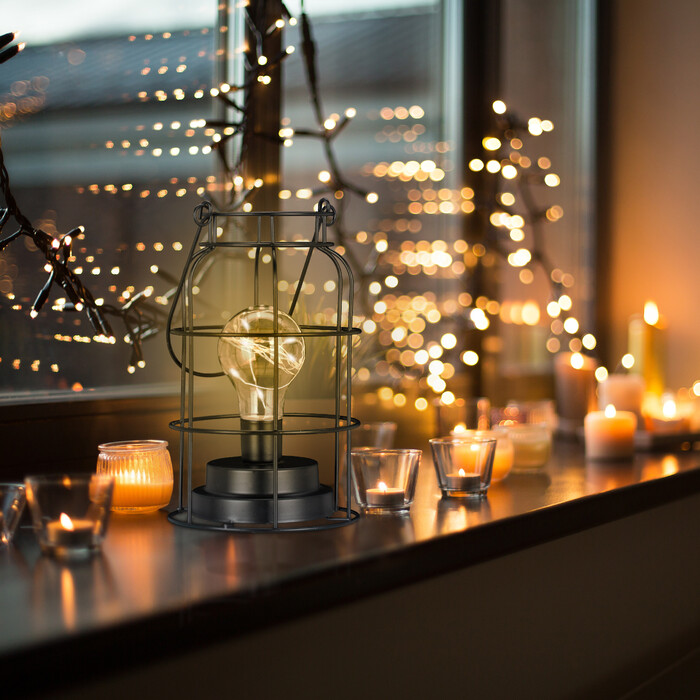 Relaxdays Tischlampe LED industrial