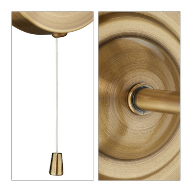 Relaxdays Wandlampe mit Schirm