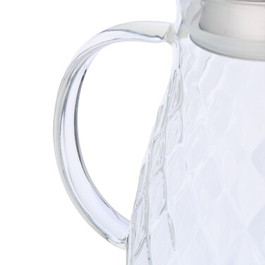 Relaxdays Glaskaraffe mit Deckel 2 Liter