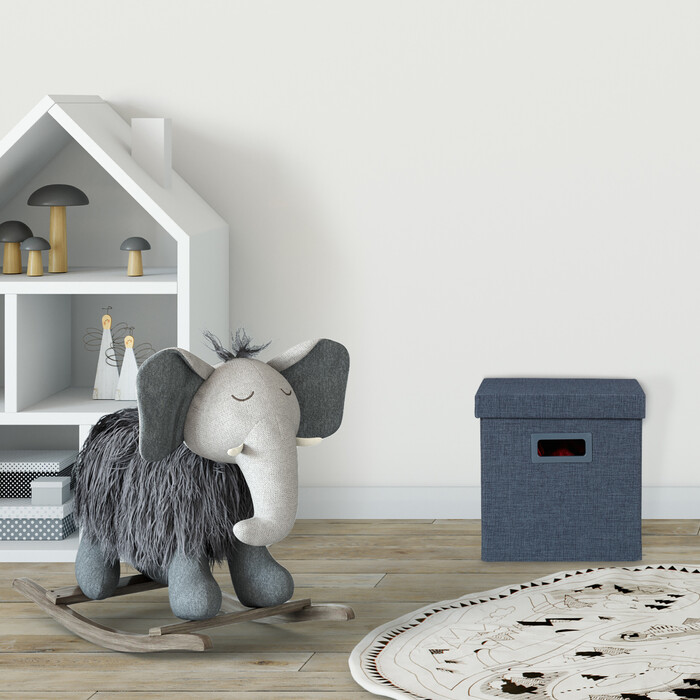 Relaxdays Sitzhocker mit Stauraum & Griffen