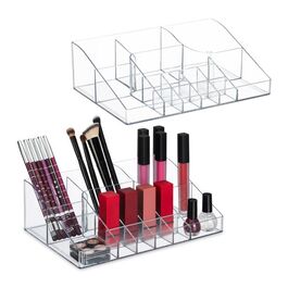 Relaxdays Make Up Organizer 2er Set