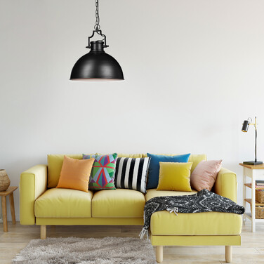 Relaxdays Hängelampe Industrial Look groß