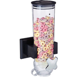 Relaxdays Müslispender, Wandmontage, 1,7 l Behälter
