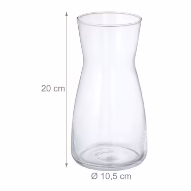 Relaxdays Blumenvase aus Glas