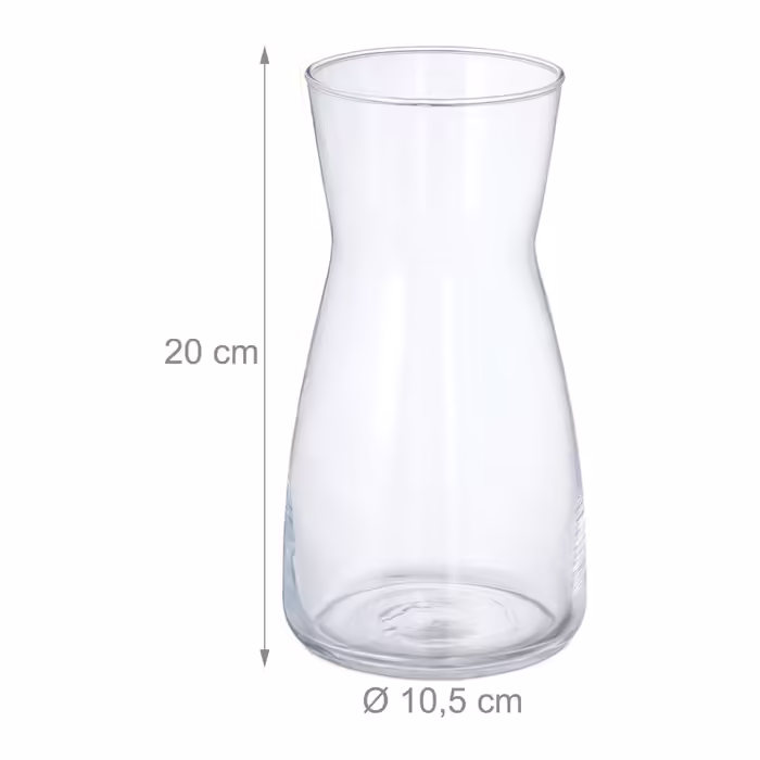 Relaxdays Blumenvase aus Glas