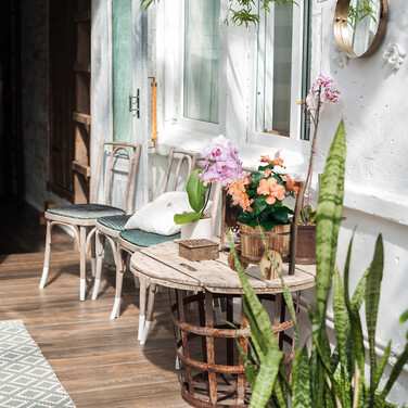 Relaxdays Pflanzschubkarre 2er Set