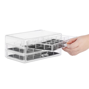 Relaxdays Make up Organizer mit Schubladen
