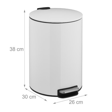 Relaxdays Treteimer 12 Liter