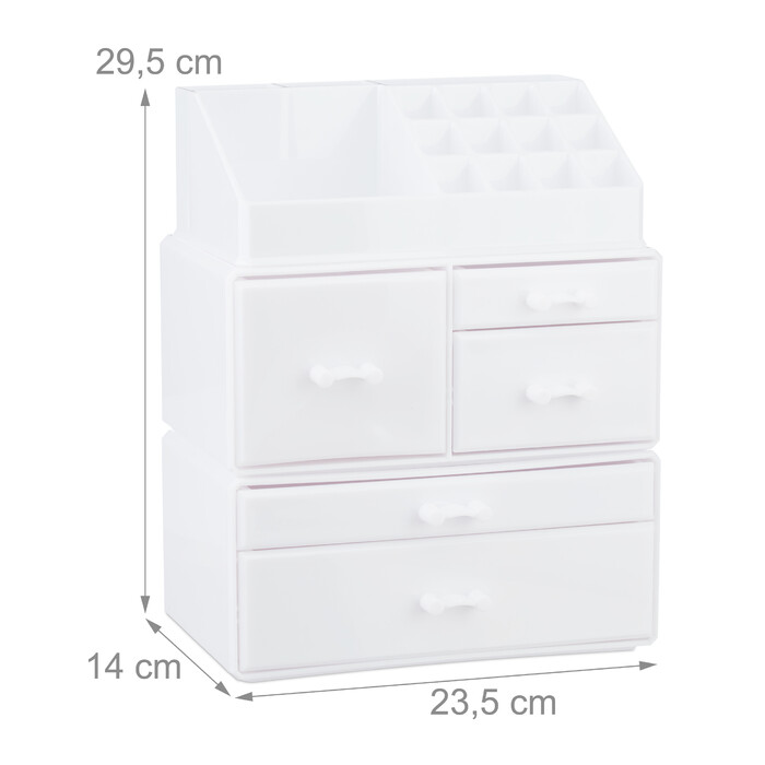 Relaxdays Acryl Make Up Organizer mit 21 Fächern