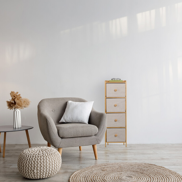 Relaxdays Schmale Kommode mit 4 Schubladen