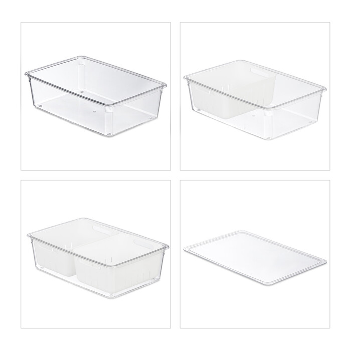 Relaxdays Kühlschrank Organizer 3er Set