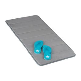 Relaxdays Memoryschaum Badematte in Grau