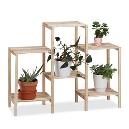 Relaxdays Pflanzenregal Holz