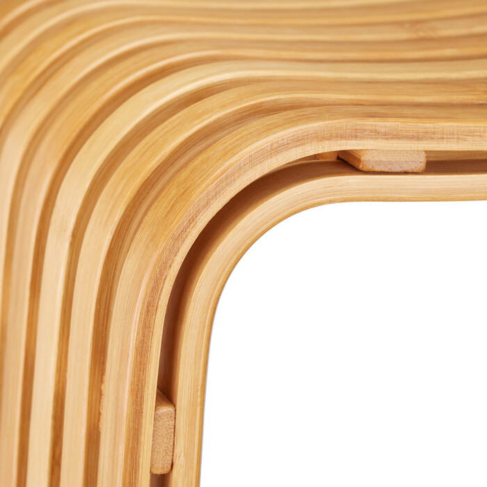 Relaxdays Garderoben Hocker im Bambus Design