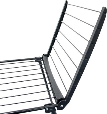 Relaxdays Standtrockner H x B x T: ca. 104 x 169 x 54,5 cm wetterfester Wäschetrockner klappbar mit Wäscheleinen und einer Trockenlänge von 13 m für Wäsche, Kleidung, Textilien etc, schwarz