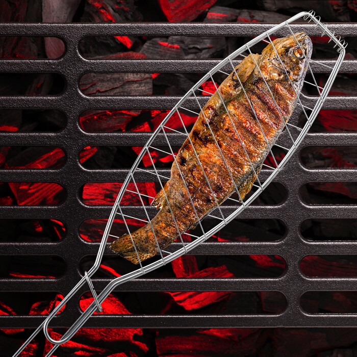 Relaxdays Fischbräter Grill 6er Set