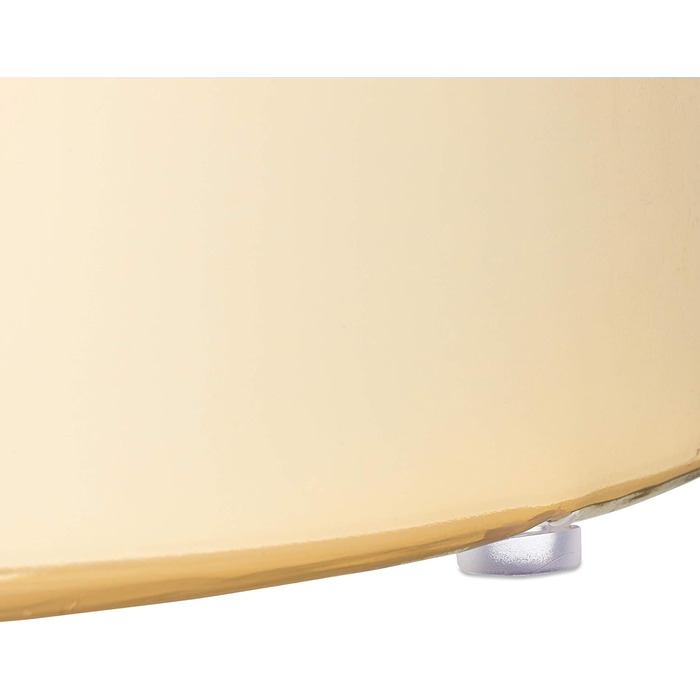Relaxdays runder Samthocker mit Stauraum, elegant, H41,5 x D37 cm, blau/Gold