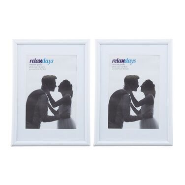 Relaxdays Bilderrahmen 2er Set 13 x 18 cm