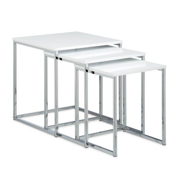 Relaxdays Beistelltische 3er Set Metallbeine