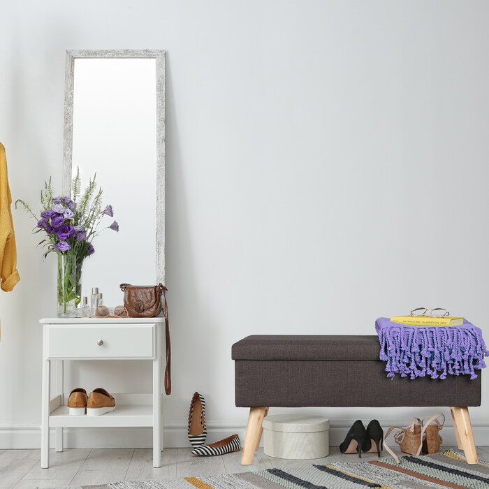 Relaxdays Sitzbank mit Stauraum