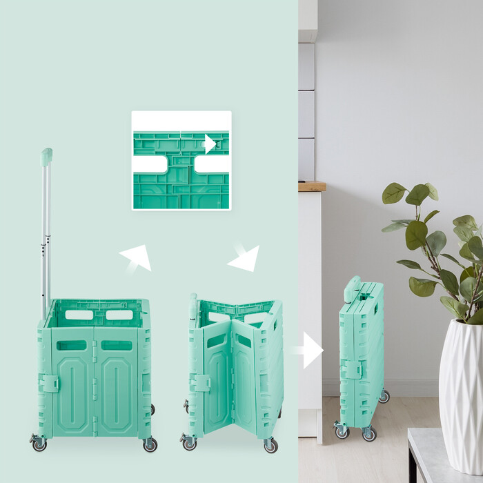 Relaxdays Einkaufstrolley mit Teleskopgriff