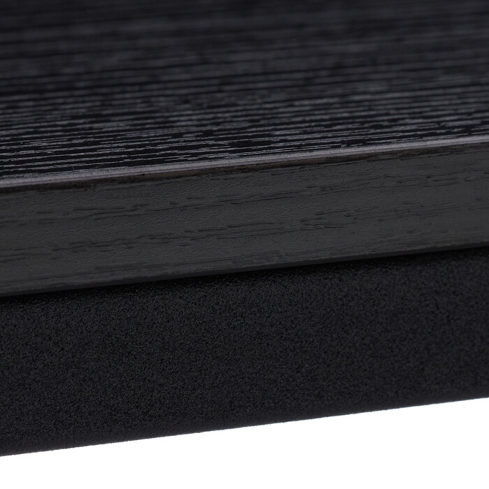 Relaxdays Beistelltisch schwarz mit Metallgestell