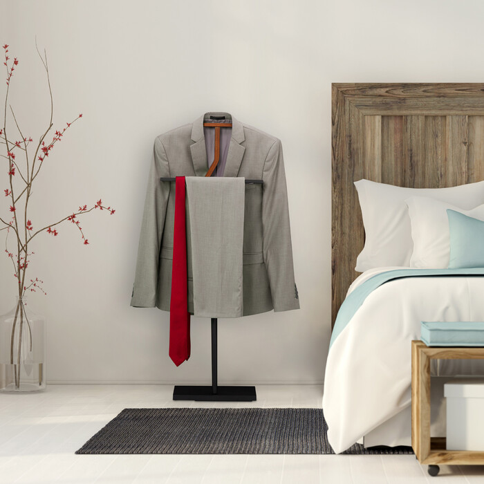 Relaxdays Herrendiener Holz & Metall