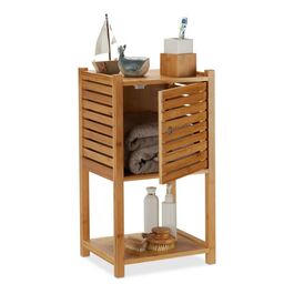 Relaxdays Badregal Bambus mit 3 Ebenen