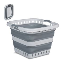 Relaxdays Faltbarer Wäschekorb 40 Liter