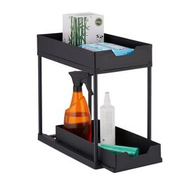 Relaxdays Unter Waschbecken Regal mit 2 Etagen