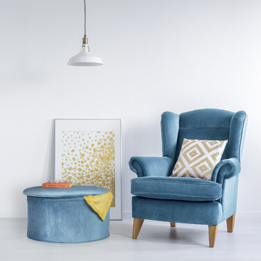 Relaxdays Runder Sitzhocker mit Stauraum