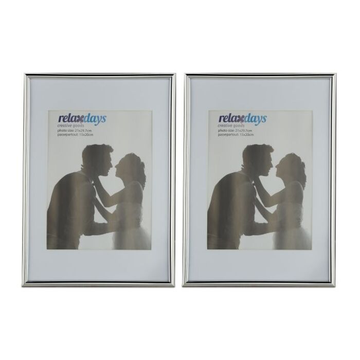 Relaxdays Bilderrahmen 2er Set 20x30 cm