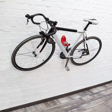 Relaxdays 3X Fahrradhalterung, Aufhängen am Pedal, Fahrradhalter zur Wandmontage, Bis 20 kg, Auflagefläche B x T: ca. 10 x 14