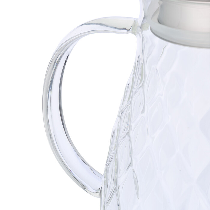 Relaxdays Glaskaraffe mit Deckel 2 Liter