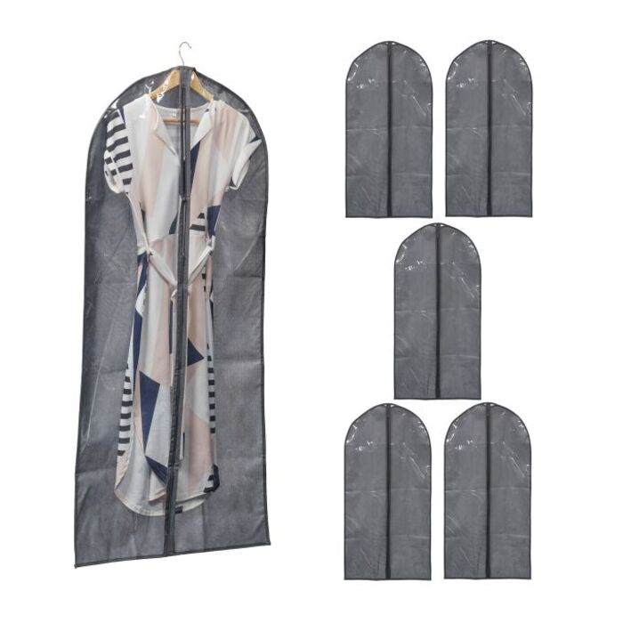 Relaxdays Kleidersack 6er Set 135 x 60 cm