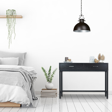 Relaxdays Konsolentisch mit 2 Schubladen