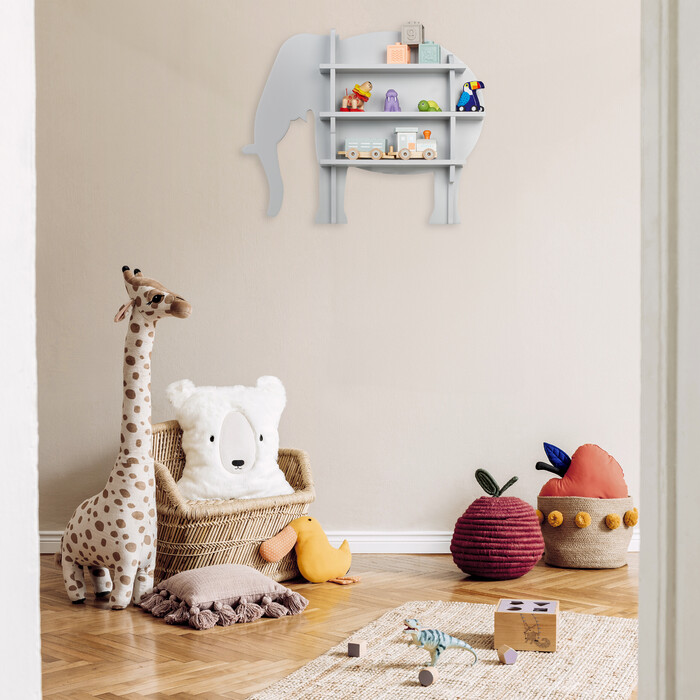Relaxdays Kinderregal Elefant