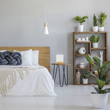 Relaxdays Tischlampe aus Milchglas