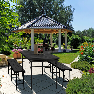 Relaxdays Gartentisch klappbar ausziehbar