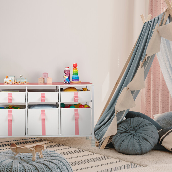 Relaxdays Kommode für Kinder 6 Schubladen
